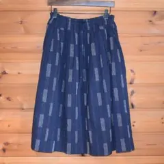 TIGRE BROCANTE 刺し子フィセルスカート ネイビーのサムネイル