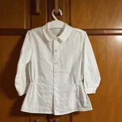 familiar ホワイト長袖シャツ 100cm