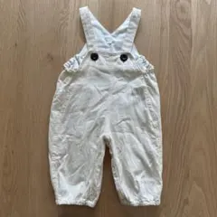 80cm オーバーオール 薄手 春夏 オフホワイト