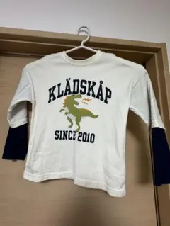 KLÄDSKAP 恐竜プリント 長袖カットソー 120サイズ