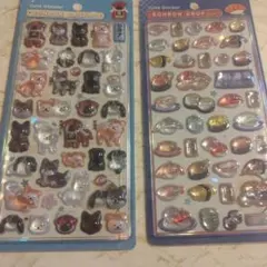 ボンボンドロップシール和柄　日本犬・寿司