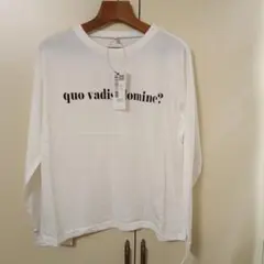 新品 coca ロゴプリント 長袖Tシャツ ホワイト M カットソー　ロンT