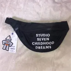 STUDIO SEVEN×GU ウエストポーチ ブラック