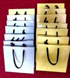 紙袋 ドット柄（外側ビニール付き・未使用）