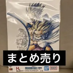 ドラゴンボール一番くじ40th H賞+おまけ　クリアポスター　親子かめはめは