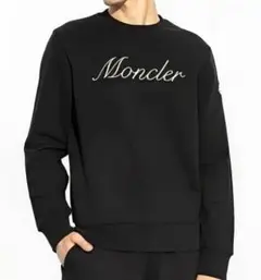 モンクレール刺繍ロゴスウェットシャツ