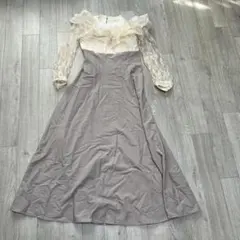 マジェスティックレゴン ウエストきゅっとミルフィーユワンピ