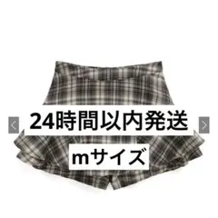 GRL チェック柄フリルスカートパンツ[ks006] Mサイズ