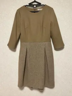 ★美品★ストロベリーフィールズ バイカラー ワンピース　ウエスト切り替え