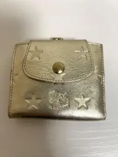 【IL BISONTE】ゴールド 二つ折り財布 イルビゾンテ