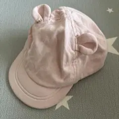 H&M 귀가 달린 핑크색 아기 모자