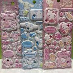 サンリオ ぷくぷくシール 3Dシール キティー マイメロ シナモン 海外正規品