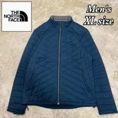 ノースフェイス ライトダウンジャケット 海外限定 ブルー メンズ XLサイズ