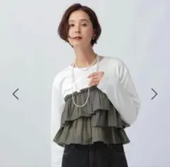 LEPSIM レプシィム　アソートドッキング長袖プルオーバー2