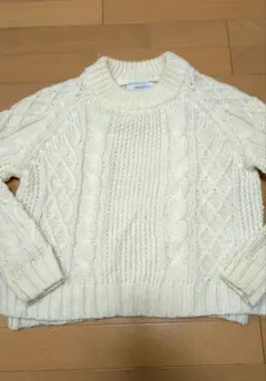 【美品】　URBAN RESEARCH ケーブルニット　セーター　ショート丈