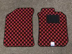 コペン L880K チェックイエロー黄黒 フロアマット カーマット 日本産 