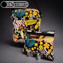 レスポートサック ハワイ柄 ショルダーバッグ ポーチ付 セット フラガール 花柄