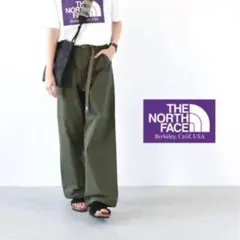 ノースフェイスパープルレーベル コットンナイロンリップストップフィールドパンツ