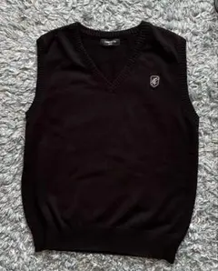 コムサイズム　Vネック ニットベスト 160