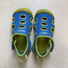 KEEN サンダル サイズ15cm 青/緑
