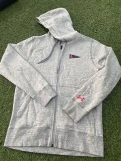 アンダーアーマー　レッドソックス グレー ジップパーカー Sサイズ