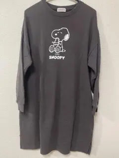 PEANUTS スヌーピー カットソーワンピース L
