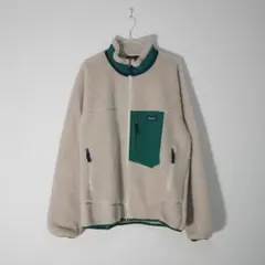 patagonia レトロX フリースジャケット ベージュ/グリーン