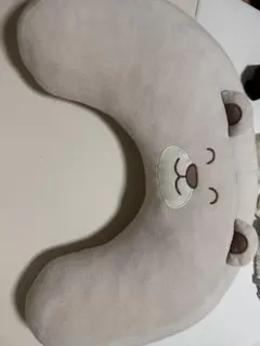 クマの顔デザイン U字型ベビー枕