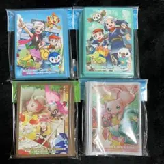 【未開封】ポケモンカードゲーム デッキシールド 64枚入り　4個セット　①