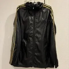 adidas CLIMAPROOFメンズ Oジャケット ブラック/ゴールド