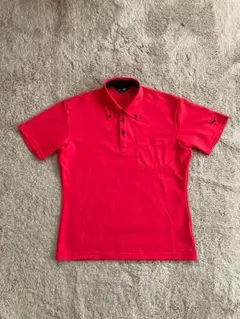 ゴルフウェア　Mizuno ポロシャツ XL 赤　ミズノ　レッド　新品　メンズのサムネイル