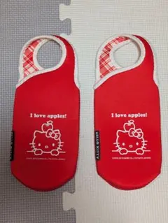 2個セット　ハローキティ 水筒カバー 赤