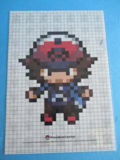 ポケモンセンター限定◎ゲームドット男の子　A4クリアファイル◎未開封