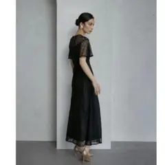 LAGUNAMOON LADYウエストクロスナローレースワンピース M 結婚式