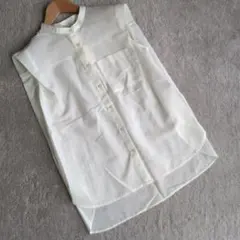 ★新品未使用【Techichi TERRASSE】 ノースリーブシャツ クリーム