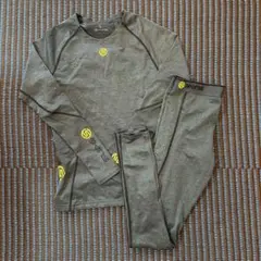 スキンズ A200 ロングシャツ ロングタイツ 上下セット Mサイズ 超美品