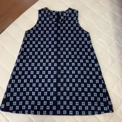 絣のＡラインチュニック