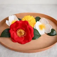 【新品】椿　レトロ　大正　菊　髪飾り　卒業式　和装　結婚式　袴