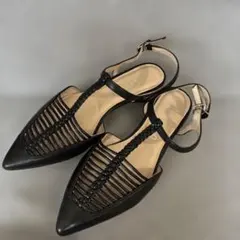STACCATO フラット　ポインテッド　ブラック　22.5のサムネイル