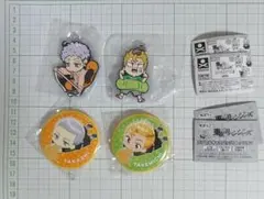 東リベ　 キャラばんちょうこう　ラバーマスコット　缶バッジ　三ツ谷　武道