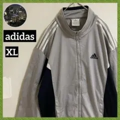 アディダス トラックジャケット 3ライン 3本線 刺繍 adidas 古着