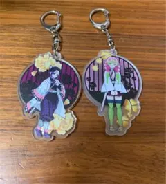 鬼滅の刃　キーホルダー　忍&蜜璃