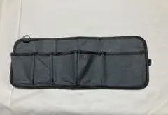 ♡♡グレーの布製マルチケース 4ポケット
