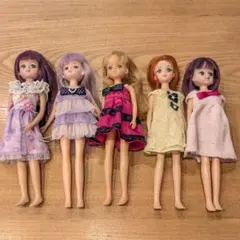 リカちゃん人形 リカちゃん 洋服 イヤリング 着せ替え 5体 セット まとめ売り