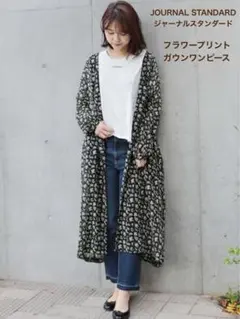 ジャーナルスタンダード JS+e フラワープリント ガウンワンピース