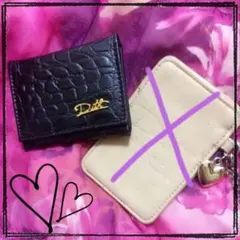 *新品未使用*難あり* Dith 薄手三つ折財布/カードケース