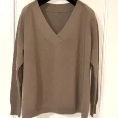 ドゥーズィエムクラス　ミドルゲージニット　Vネック　プルオーバー カシミヤ