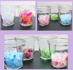 淡い透明アクリルビーズセット　オマケ付き