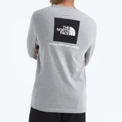 【XL】THE NORTH FACE® ノースフェイス ロンT/ヘザーグレー