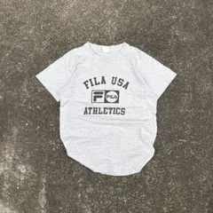 y2k 90s FILA USA製 短丈Tシャツ archive c-boy M